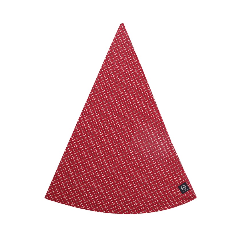 Återvunnen Rund Duk Lova, Mörkröd/Linne