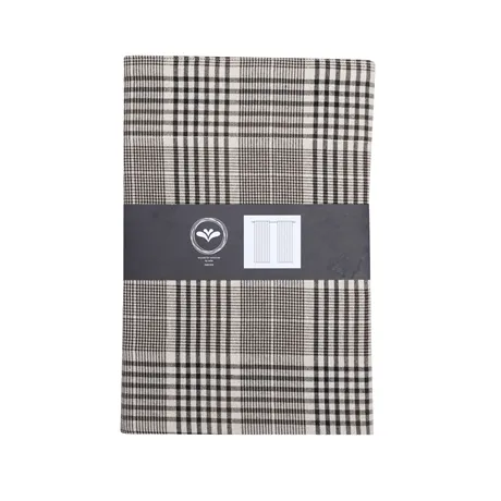 Återvunnen Gardinlängd 2-pack Harald, Linne/Brun