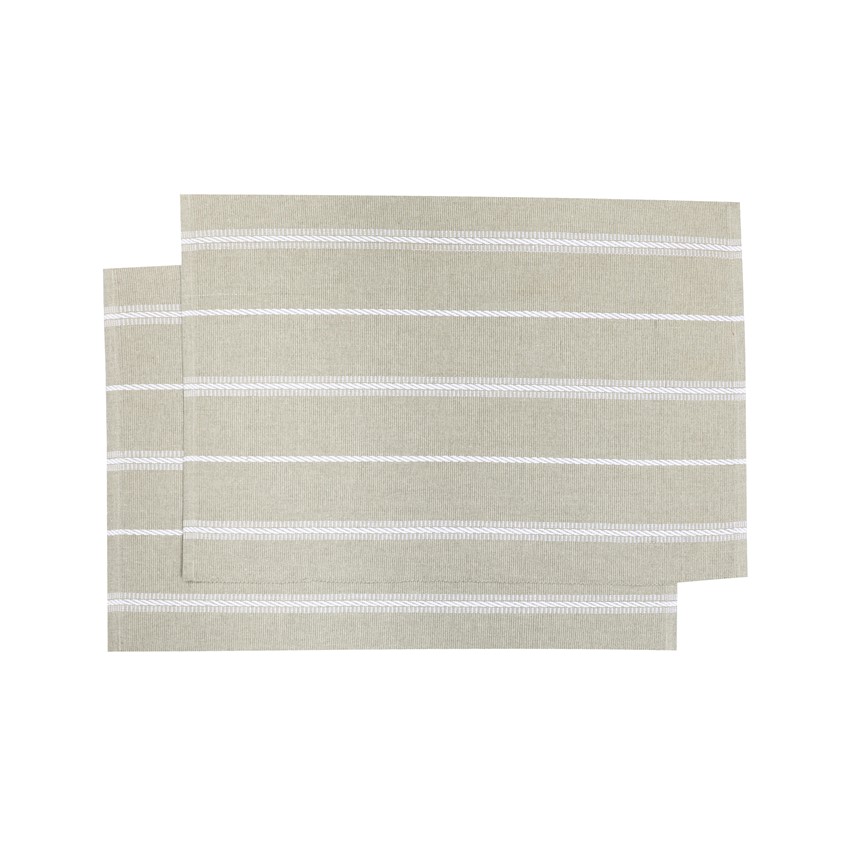 Återvunnen Tablett 2-pack Herman, Linne/Vit