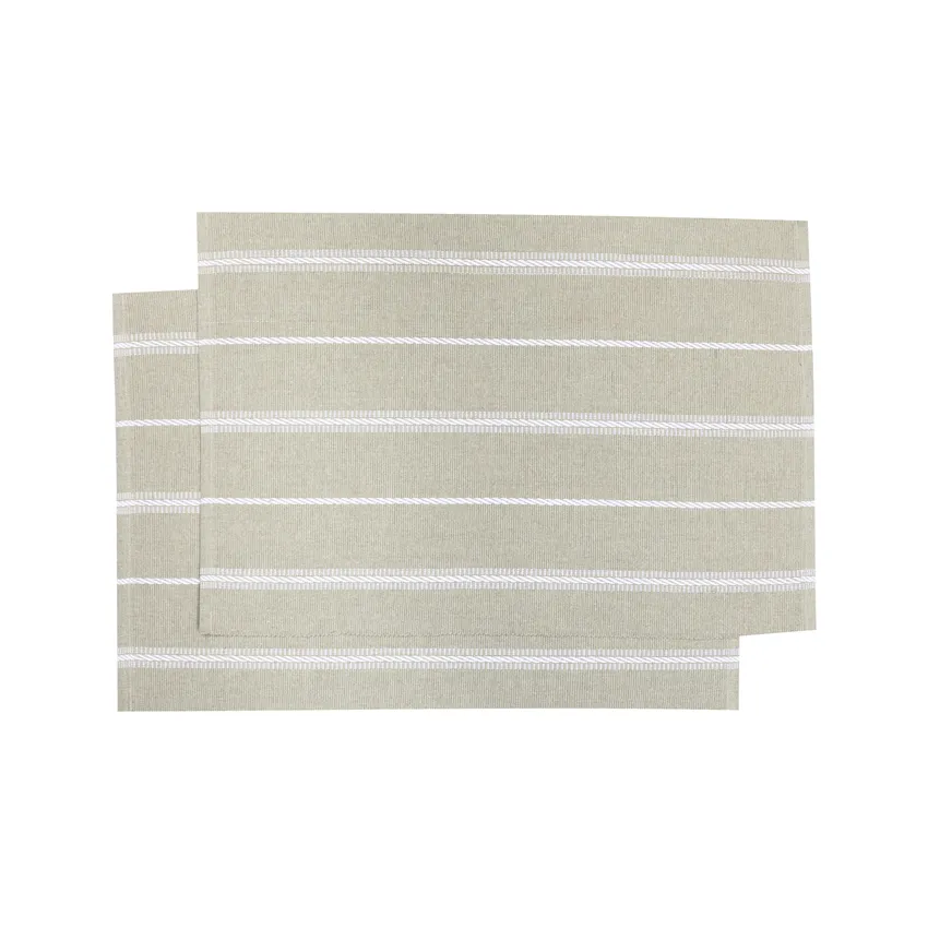 Återvunnen Tablett 2-pack Herman, Linne/Vit