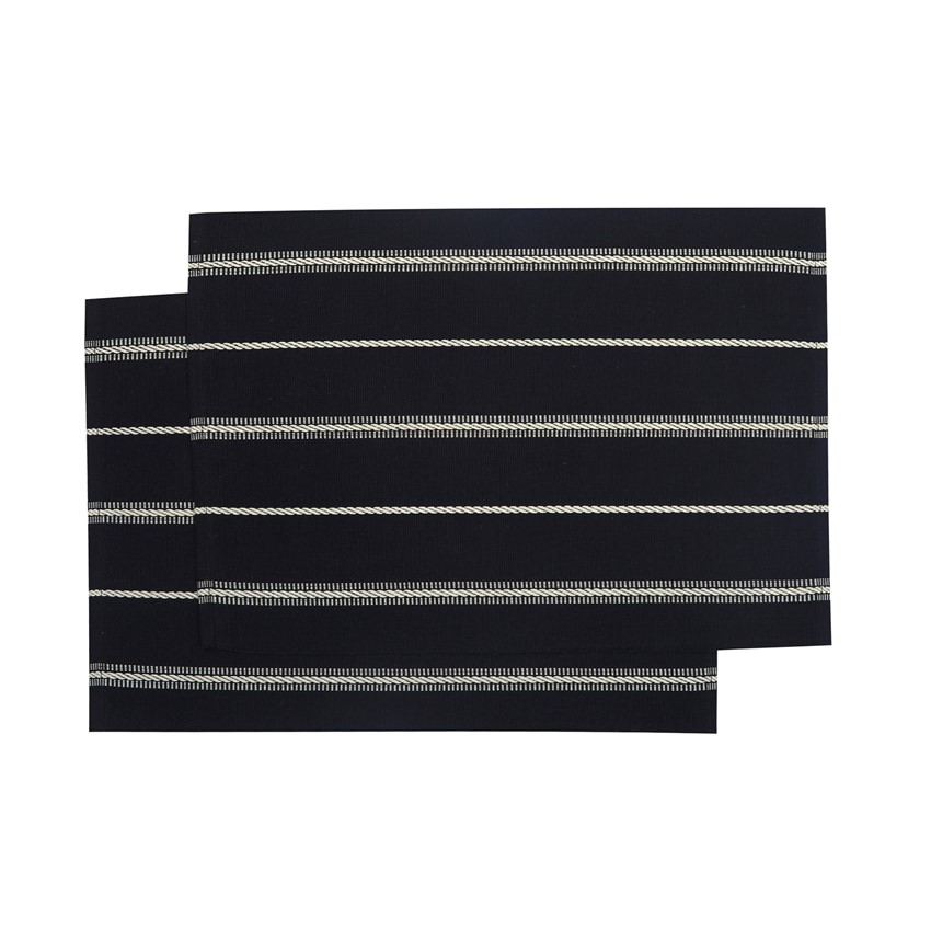 Återvunnen Tablett 2-pack Herman, Svart/Linne