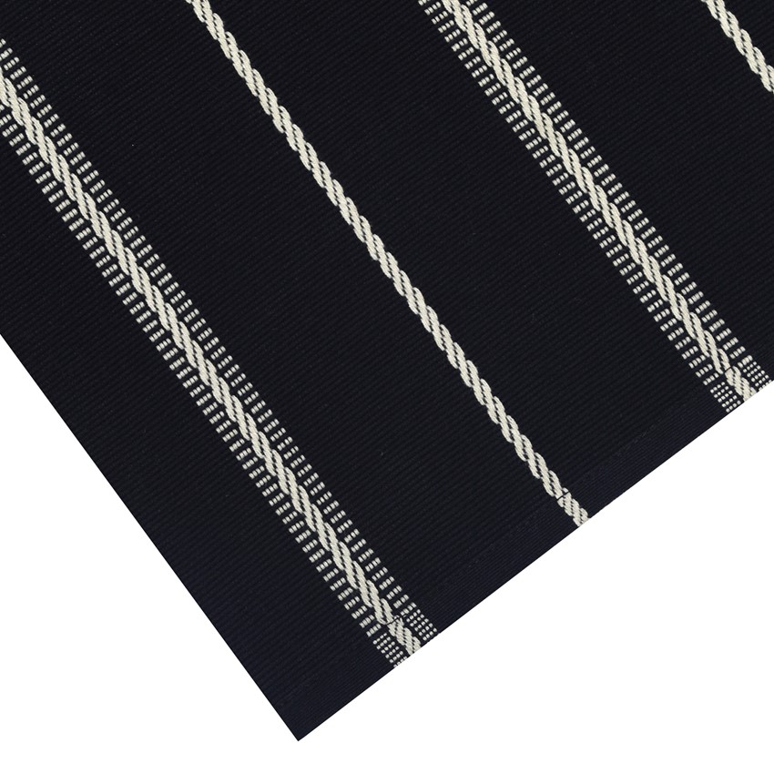 Återvunnen Löpare Herman, Svart/Linne