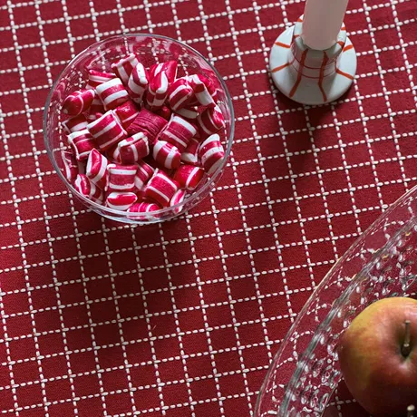 Återvunnen Duk Lova, Mörkröd/Linne