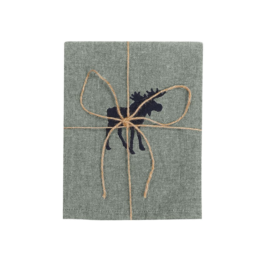 Återvunnen Kökshandduk Helge, Olivgrön