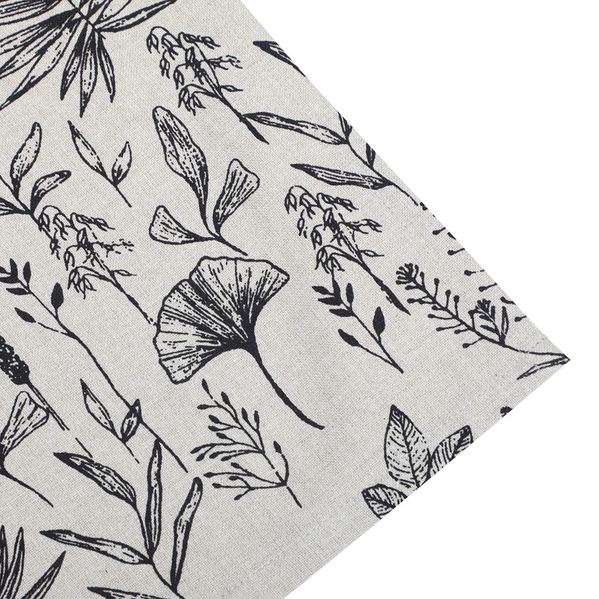 Återvunnen Kökshandduk Ralf, Linne/Svart