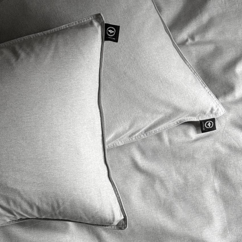 Återvunnet Örngott Estelle, Beige/Ljusgrå