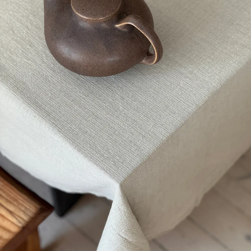 Återvunnen Duk Meja, Linne