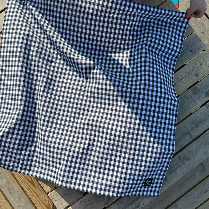 Återvunnen Avtorkningsbar Duk Bella, Marinblå/Vit