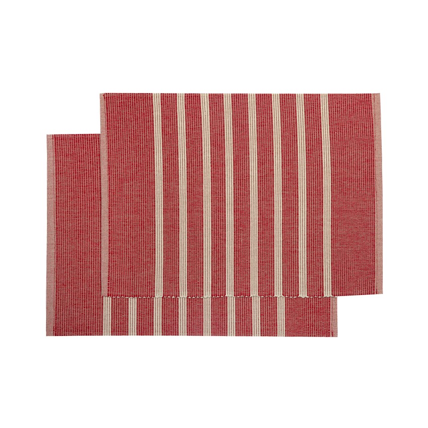 Återvunnen Tablett 2-pack Sigrid, Mörkröd/Linne