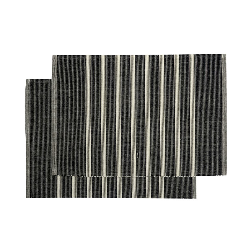 Återvunnen Tablett 2-pack Sigrid, Svart/Linne
