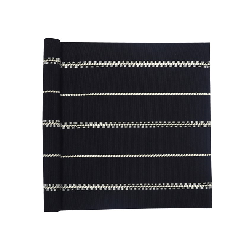 Återvunnen Löpare Herman, Svart/Linne