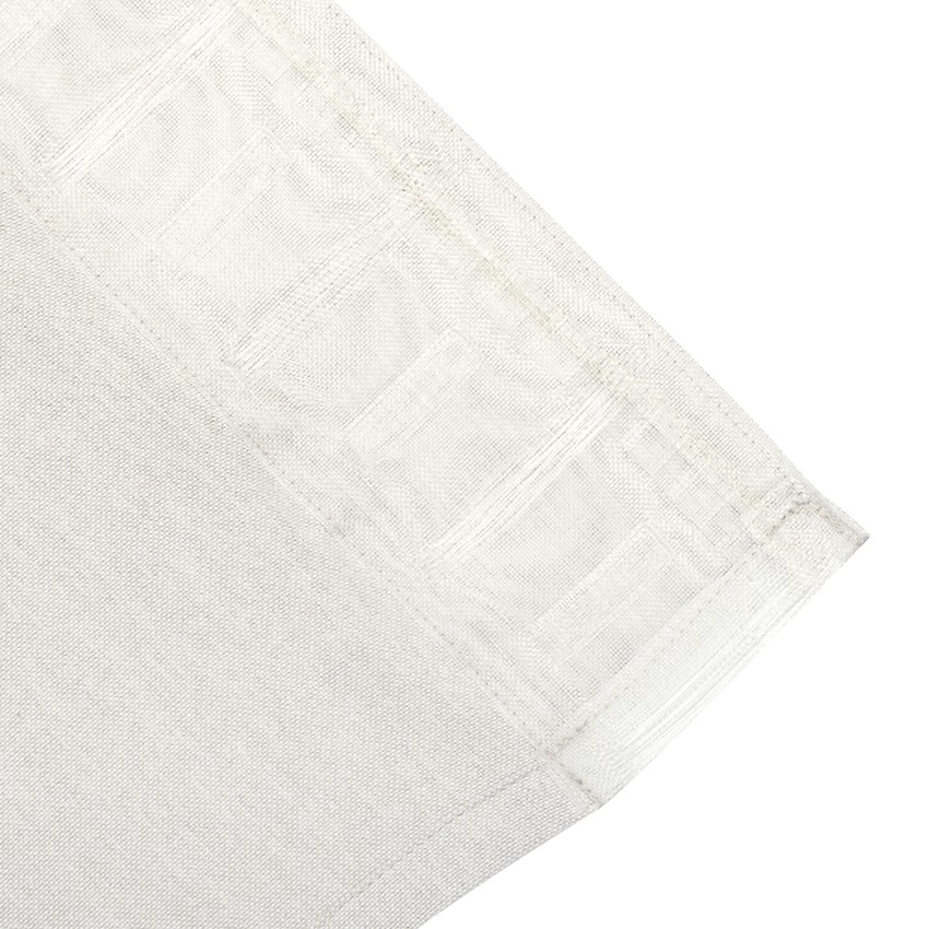 Återvunnen Gardinkappa God Jul, Linne/Mörkröd