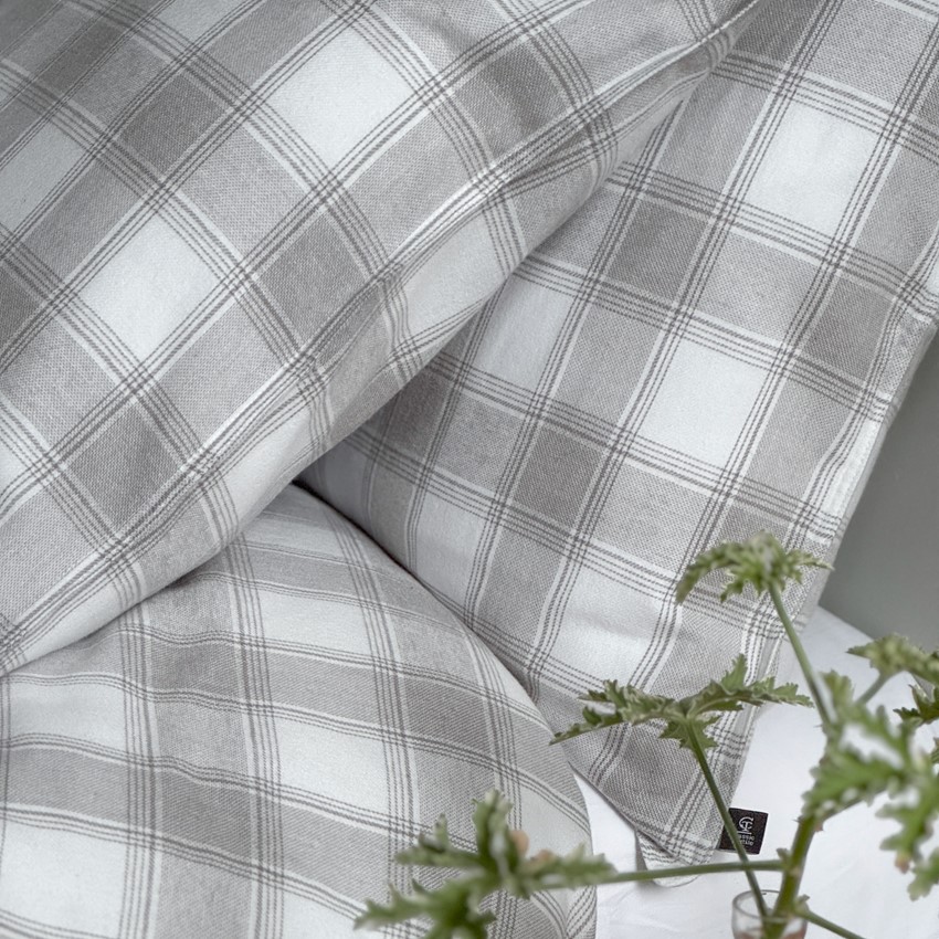 Örngott Abisko, Grå/Vit