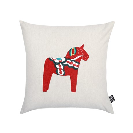 Återvunnet Kuddfodral Rättvik, Linne/Vit