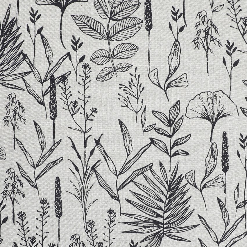 Återvunnen Metervara Ralf, Linne/Svart