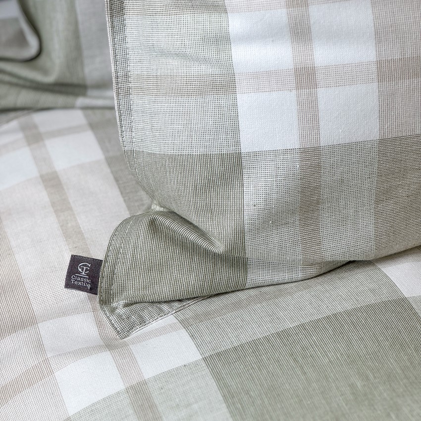 Påslakanset 2-dels Algot, Grön/Sand