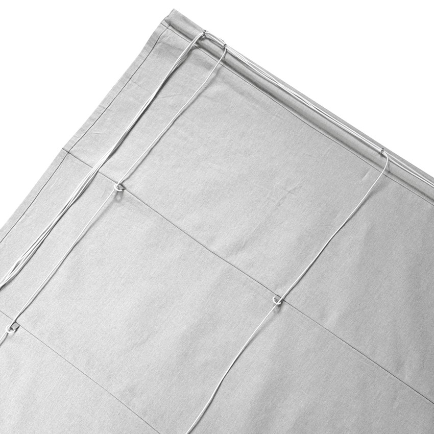 Återvunnen Hissgardin Elin, Linne/Vit