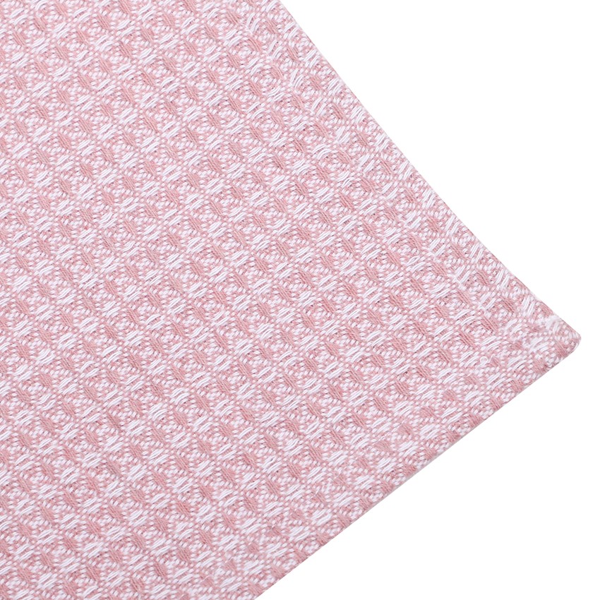 Återvunnen Handduk Mårten, Ljusrosa/Vit