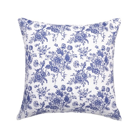 Återvunnet Kuddfodral Juni, Vit/Blå