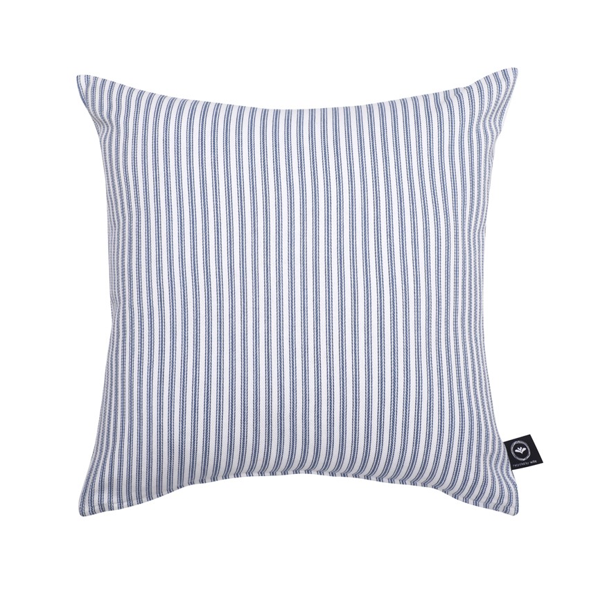 Återvunnet Kuddfodral Lina, Gråblå/Vit