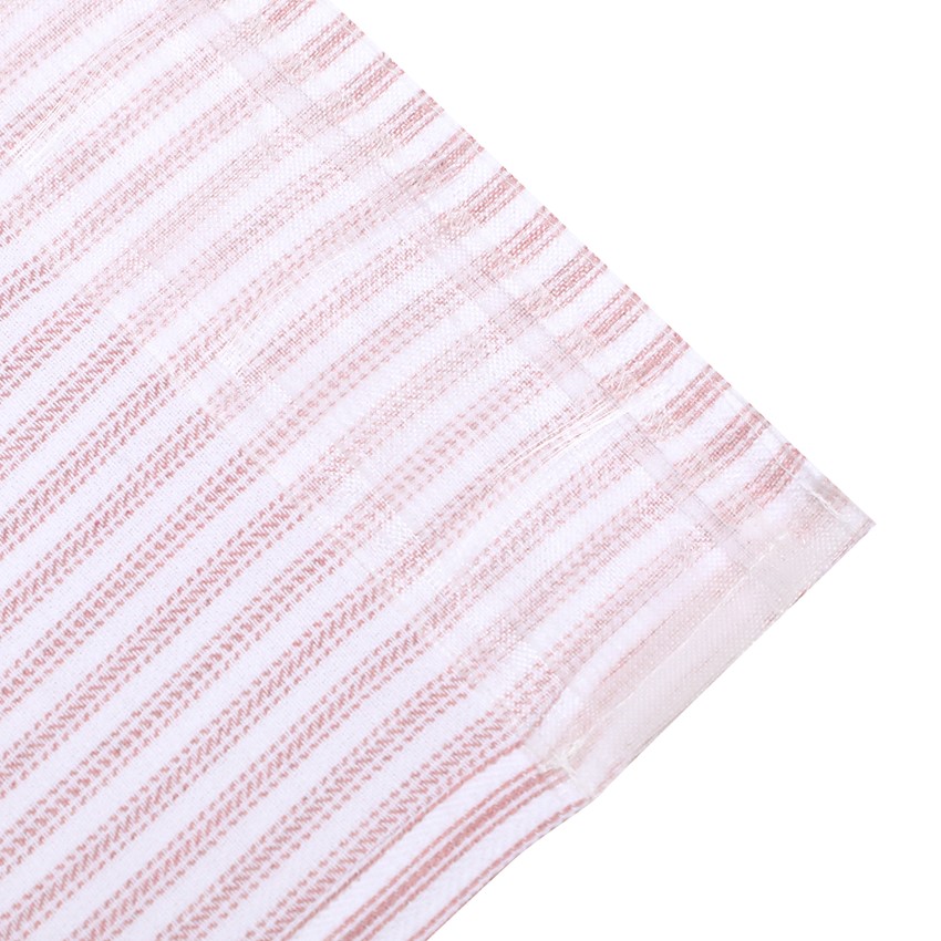 Återvunnen Gardinlängd 2-pack Lina, Ljusrosa/Vit