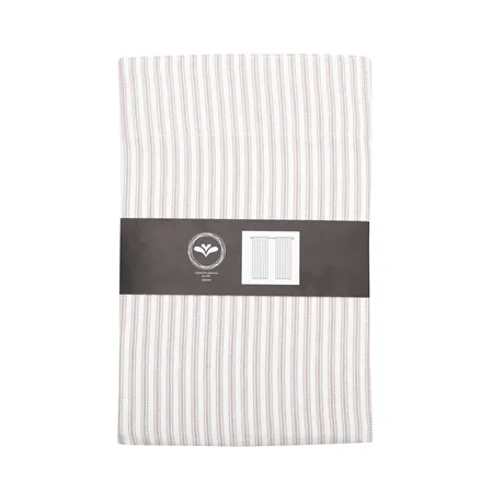 Återvunnen Gardinlängd 2-pack Lina, Linne/Vit