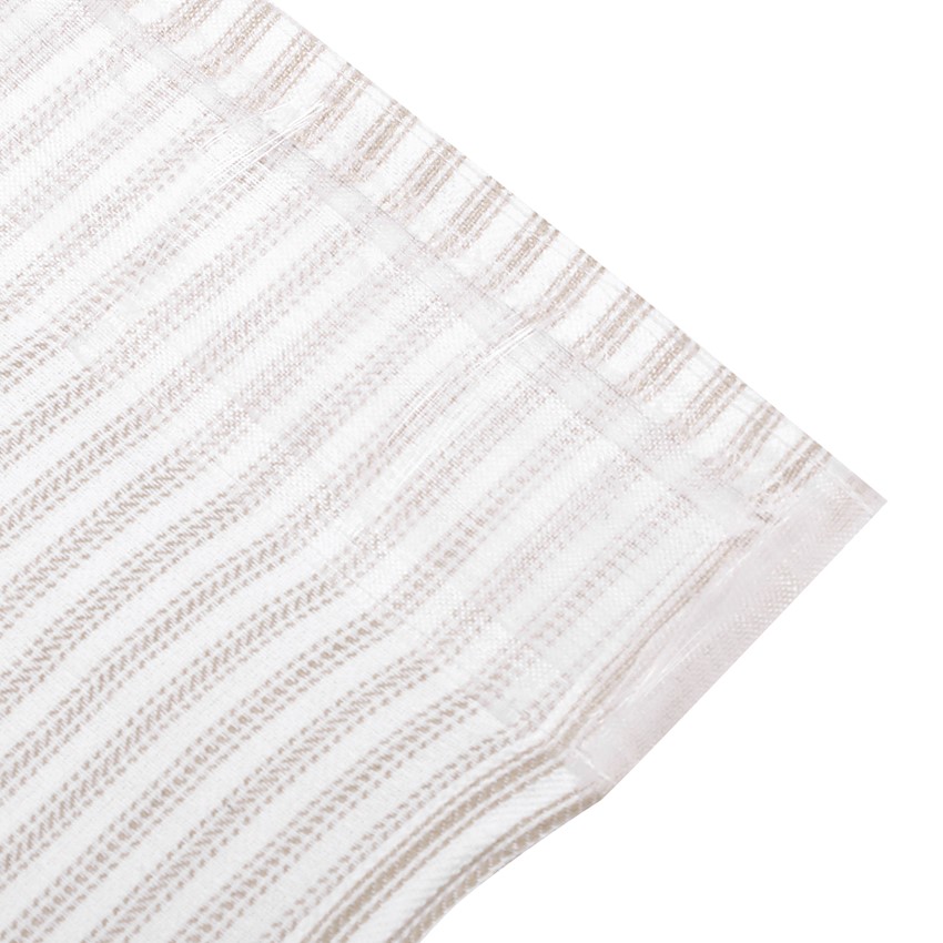 Återvunnen Gardinlängd 2-pack Lina, Linne/Vit