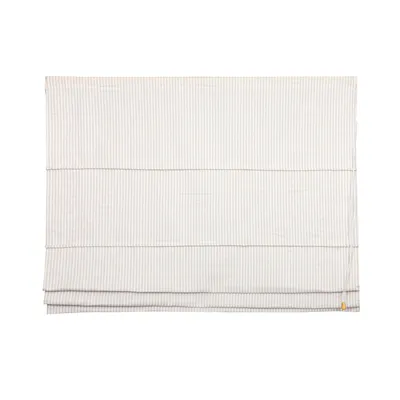 Återvunnen Hissgardin Lina, Linne/Vit