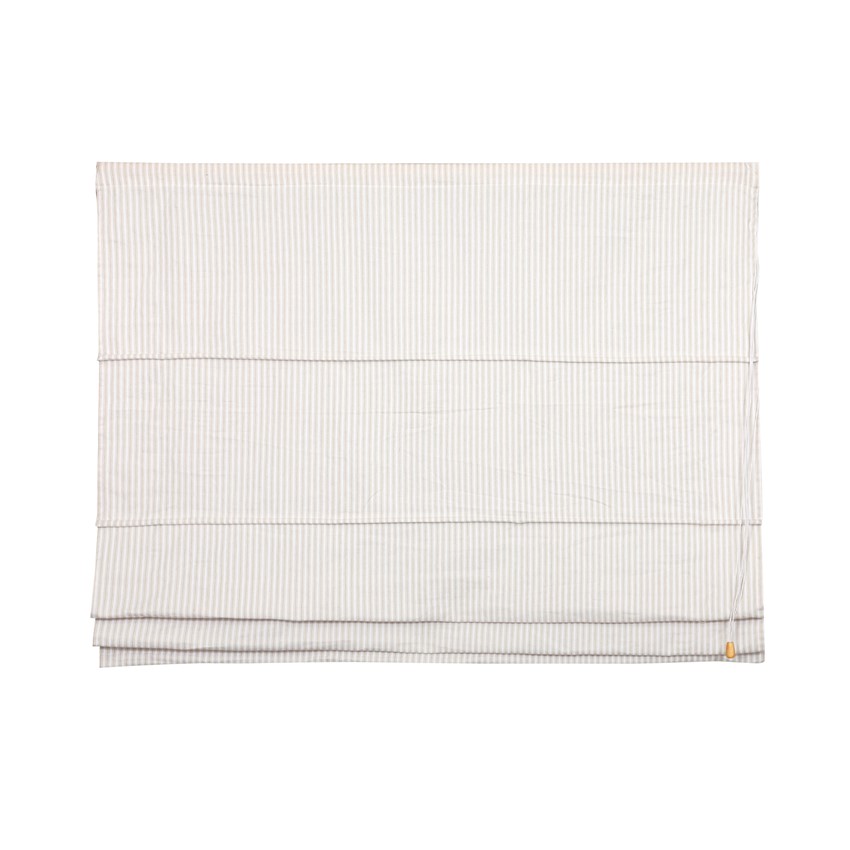 Återvunnen Hissgardin Lina, Linne/Vit