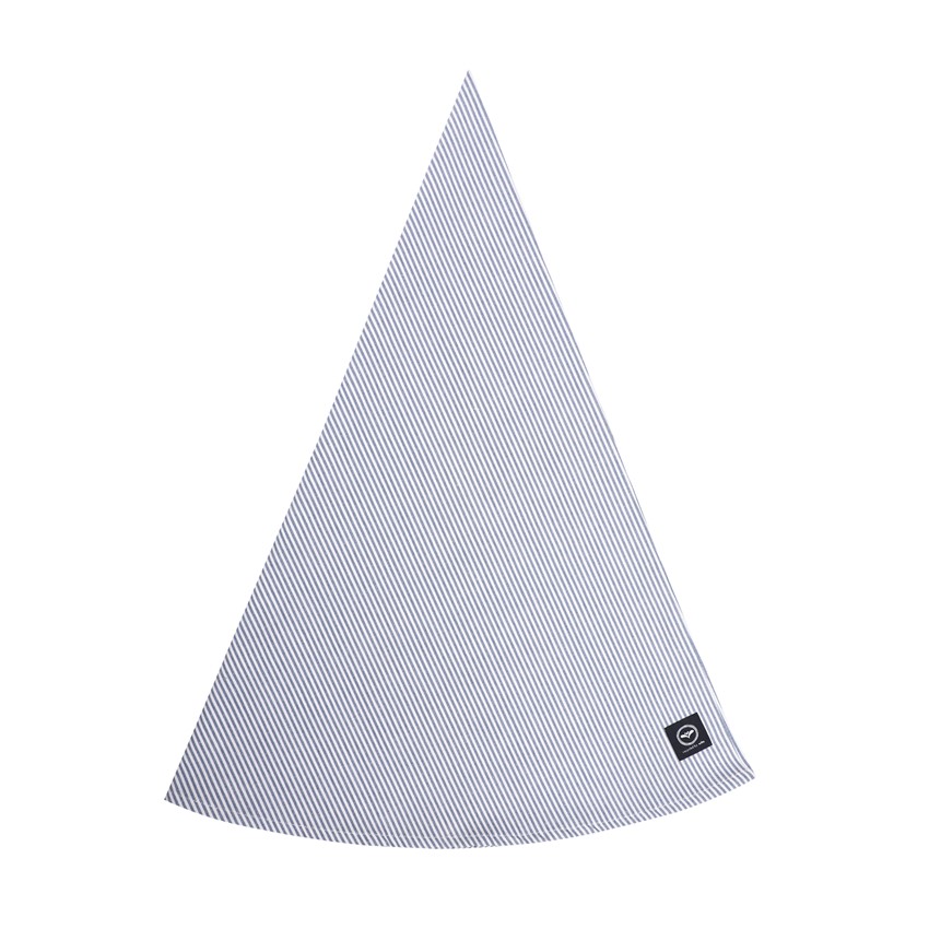 Återvunnen Avtorkningsbar Rund Duk Bosse, Gråblå/Vit