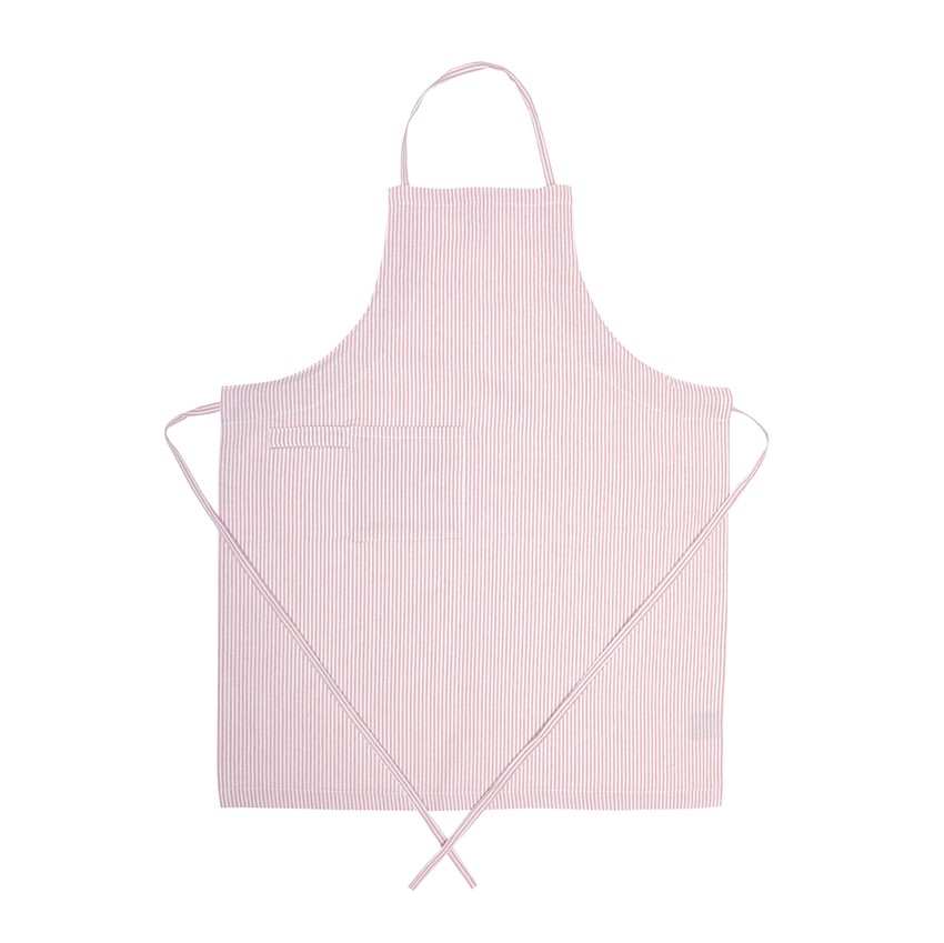 Återvunnet Förkläde Bosse, Ljusrosa/Vit