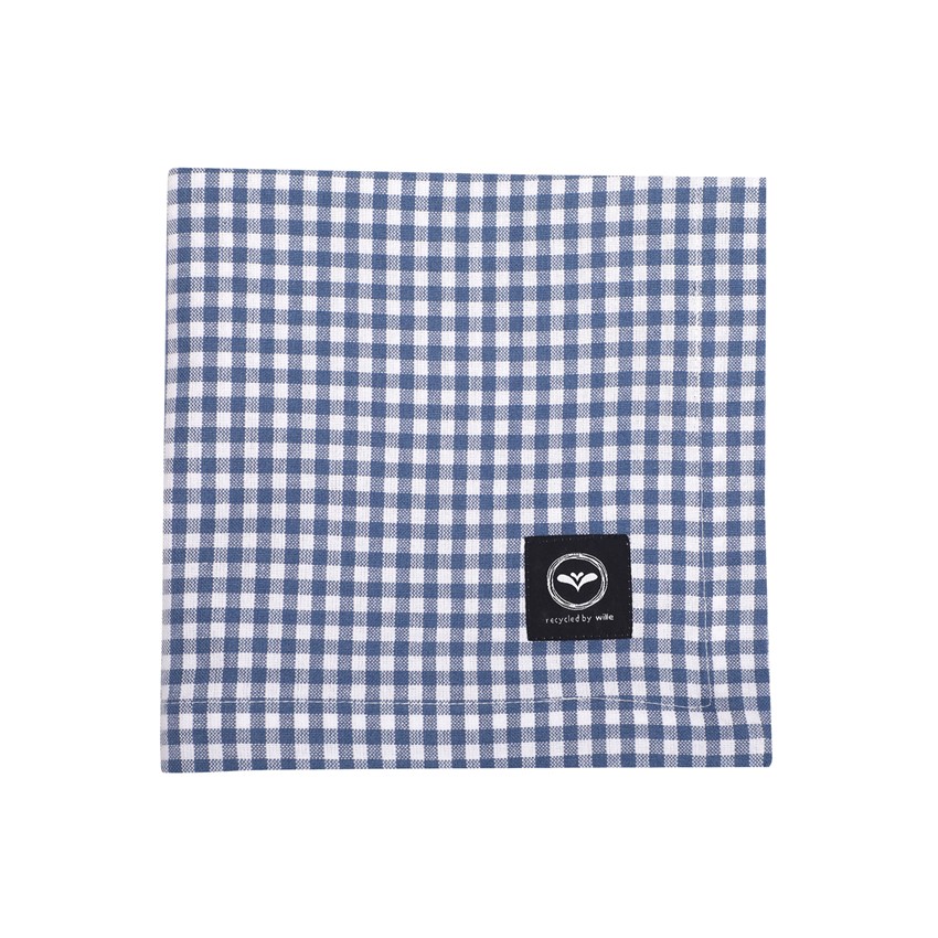 Återvunnen Duk Madicken, Gråblå/Vit