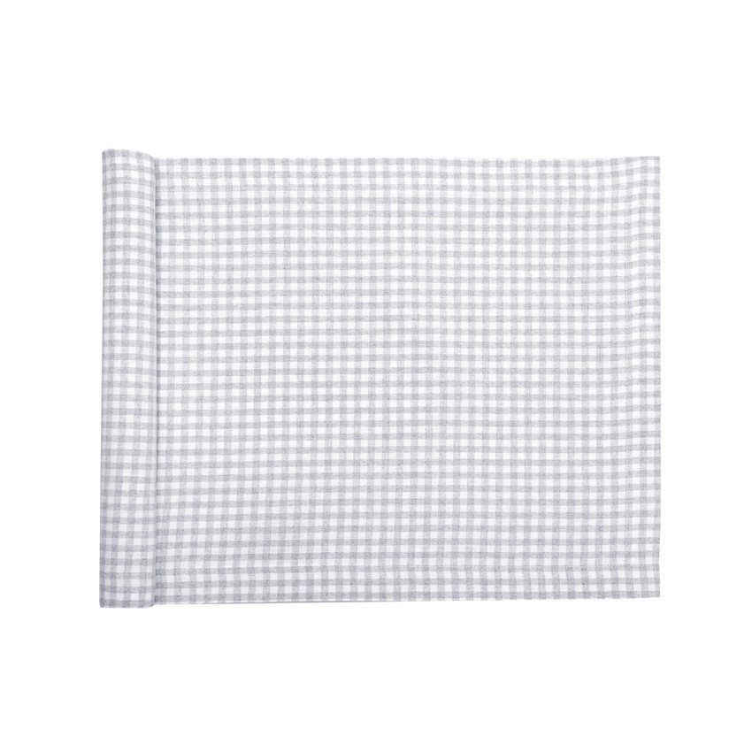 Återvunnen Löpare Madicken, Ljusgrå/Vit