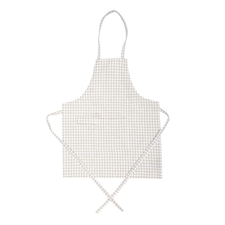 Återvunnet Barnförkläde Madicken, Linne/Vit