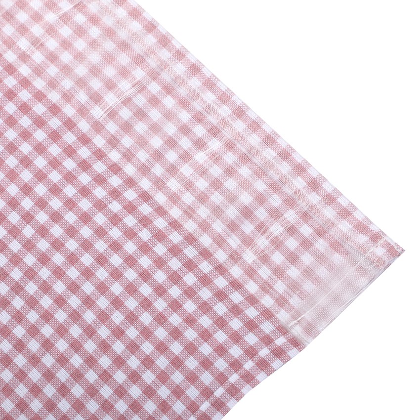 Återvunnen Gardinkappa Madicken, Ljusrosa/Vit