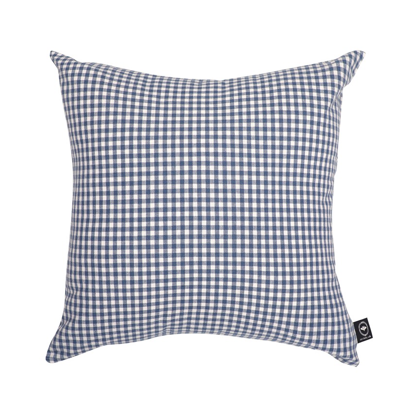 Återvunnet Kuddfodral Madicken, Gråblå/Vit