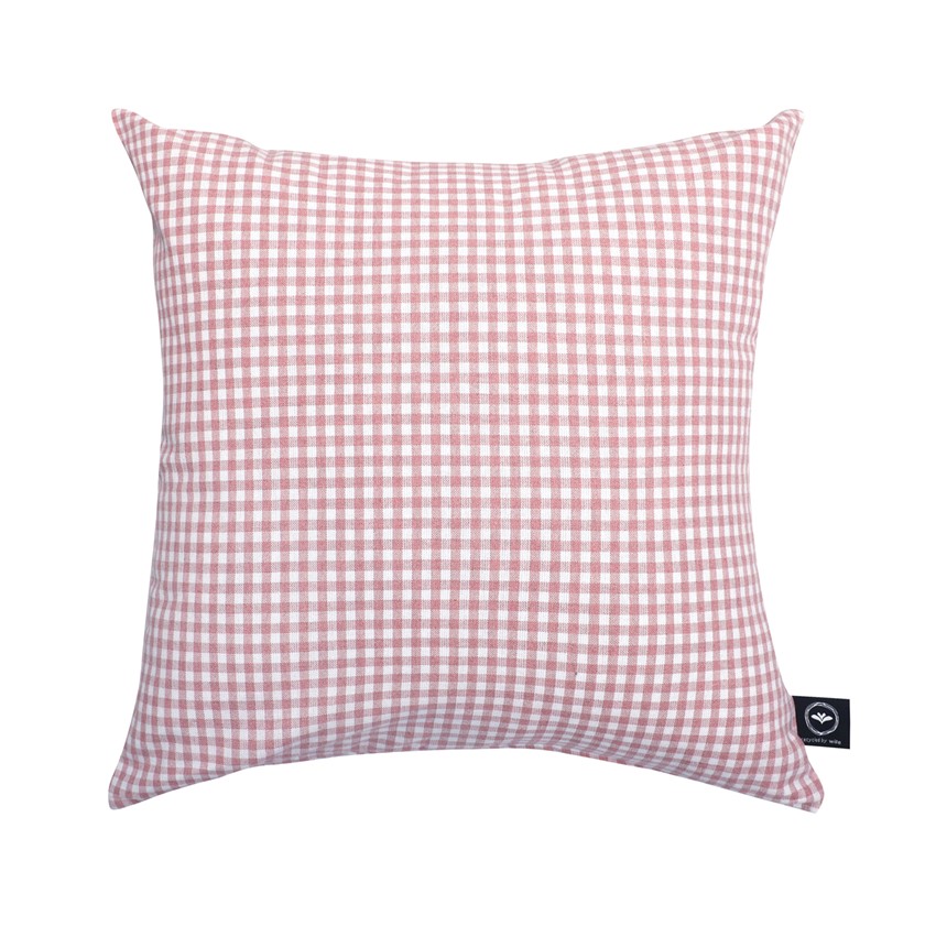 Återvunnet Kuddfodral Madicken, Ljusrosa/Vit