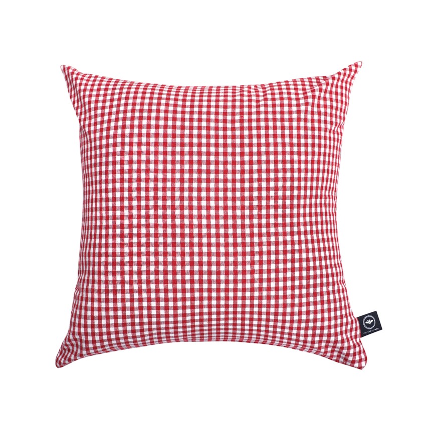 Återvunnet Kuddfodral Madicken, Röd/Vit