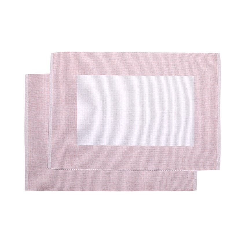 Återvunnen Tablett 2-pack Poppy, Ljusrosa/Vit