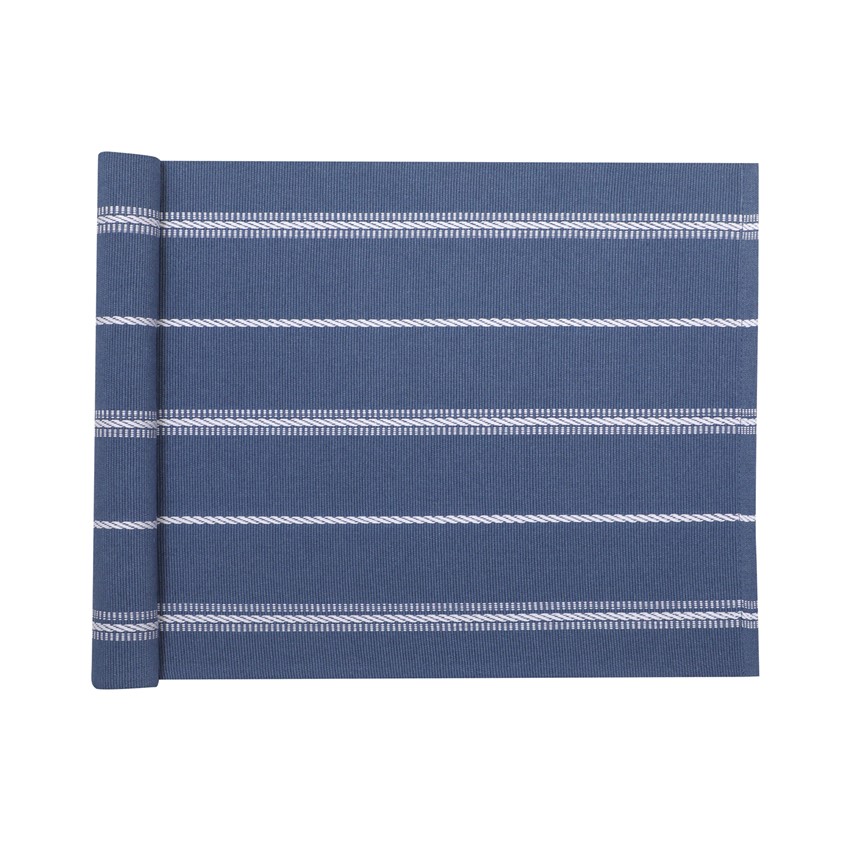 Återvunnen Löpare Herman, Gråblå/Vit