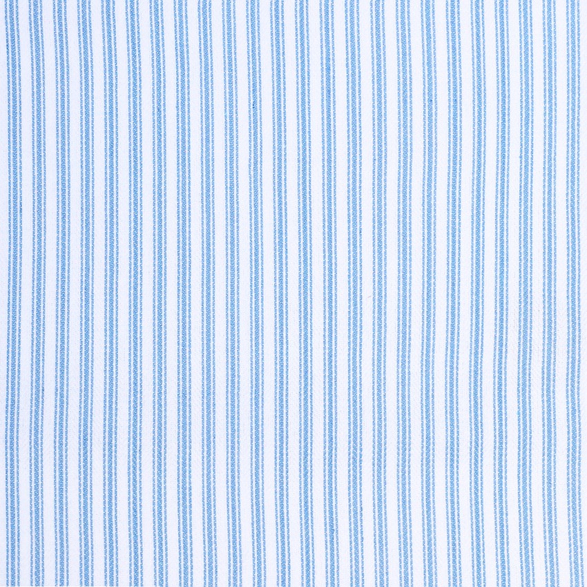 Återvunnen Metervara Lina, Ljusblå/Vit