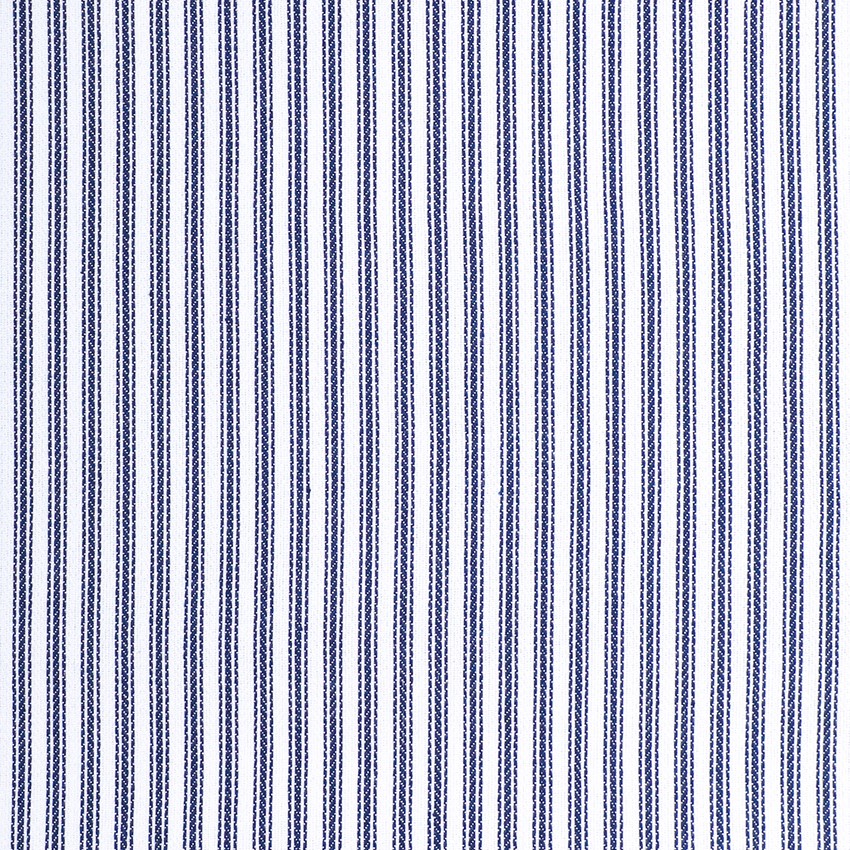 Återvunnen Metervara Lina, Marinblå/Vit