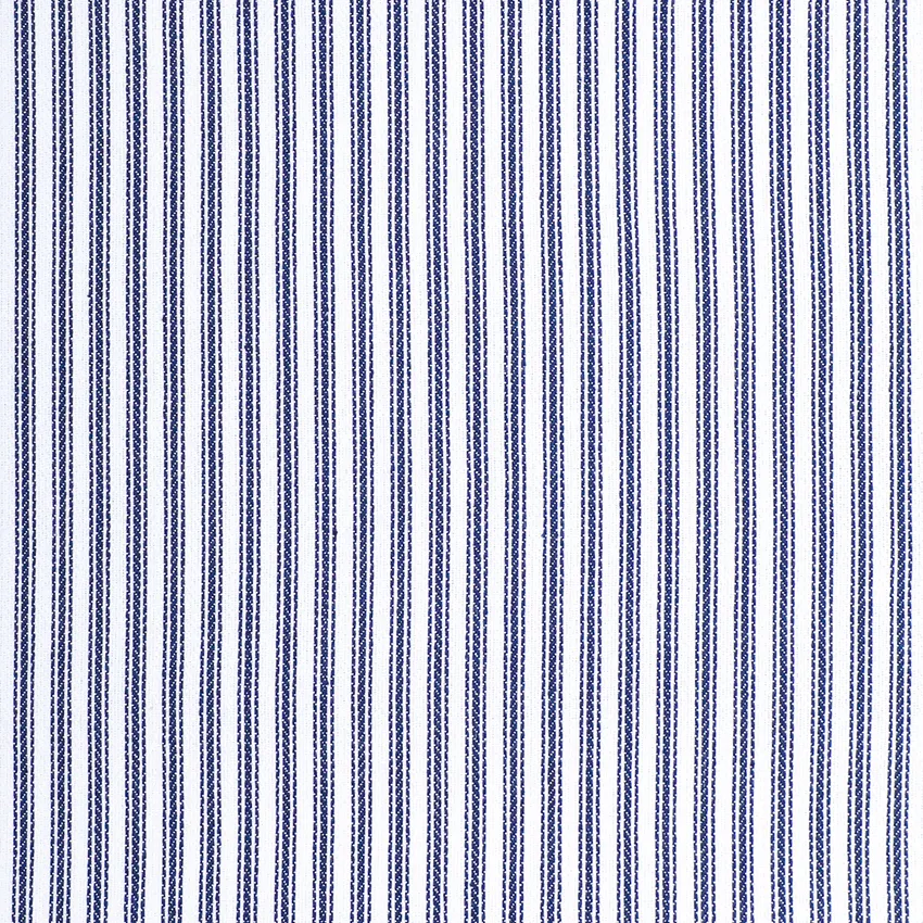 Återvunnen Metervara Lina, Marinblå/Vit