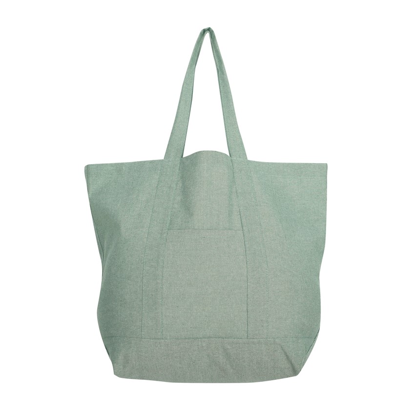 Återvunnen Väska Elin, Grön/Vit