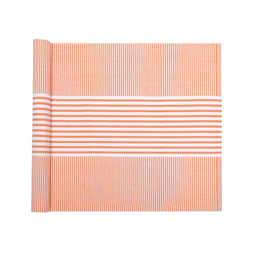 Återvunnen Löpare Isa, Orange/Vit