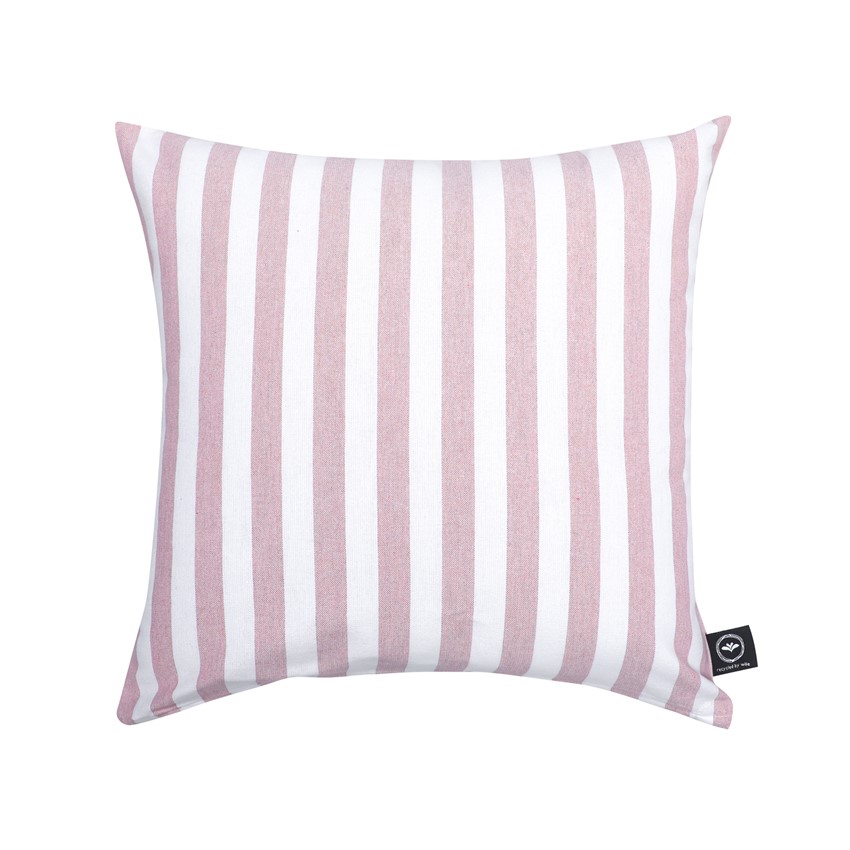 Återvunnet Kuddfodral Pelle, Ljusrosa/Vit