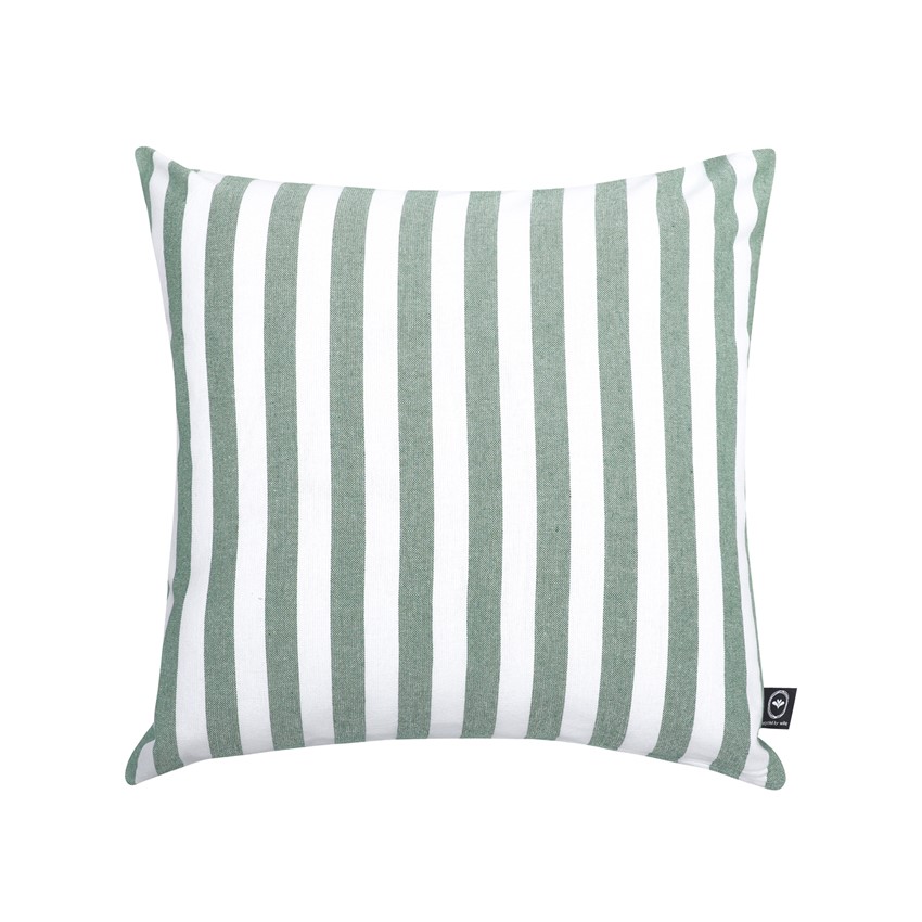 Återvunnet Kuddfodral Pelle, Grön/Vit