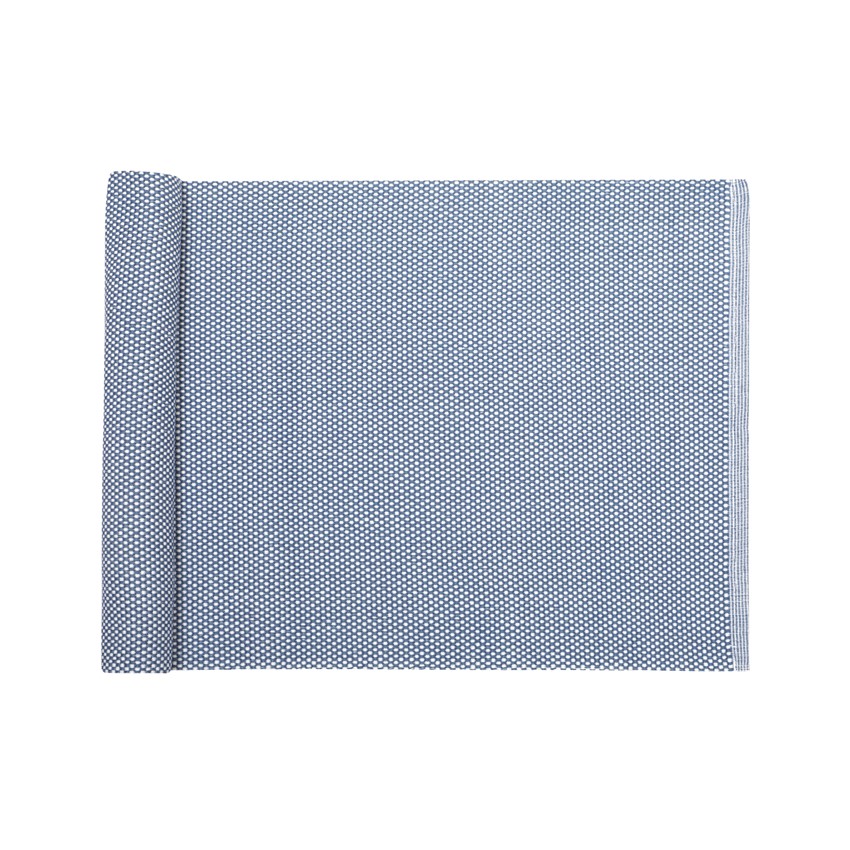 Återvunnen Löpare Kalle, Gråblå/Vit