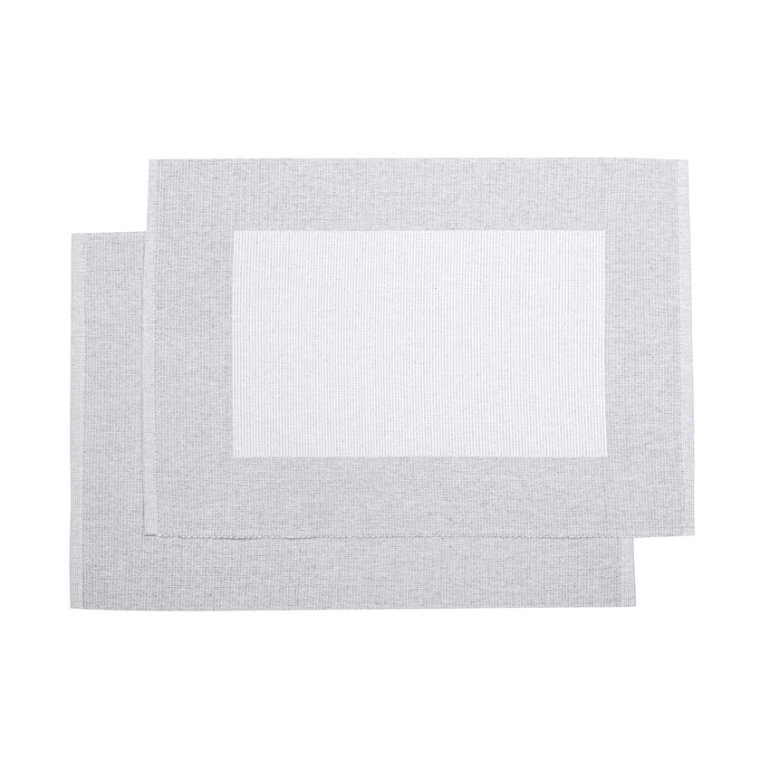 Återvunnen Tablett 2-pack Poppy, Ljusgrå/Vit