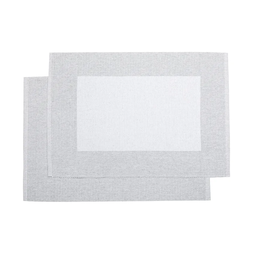 Återvunnen Tablett 2-pack Poppy, Ljusgrå/Vit